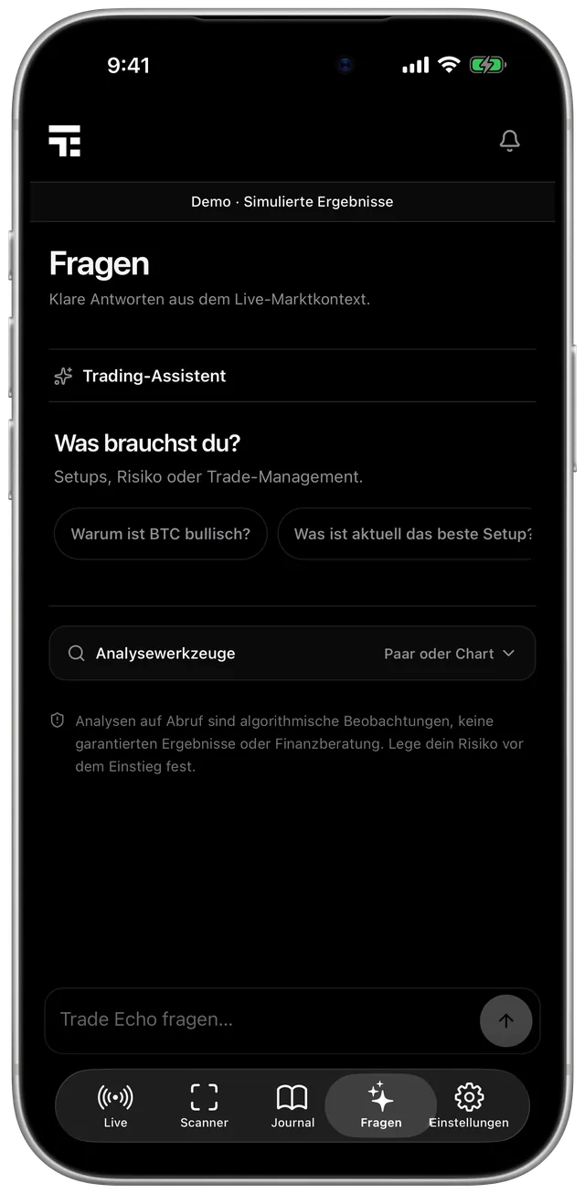 Frag Trade Echo: Frag den Markt, was du willst.